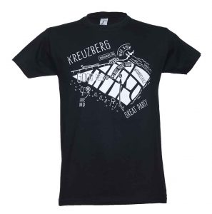 Kreuzberg - Wrangelkiez Karte - SO36 Streetwear Kollektion – T-Shirt - Mode aus dem Berliner / Kreuzberger Wrangelkiez