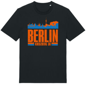 Berlin - Skyline Berlin - Kreuzberg 36 Weiß - SO36 Streetwear Kollektion – T-Shirt - Mode aus dem Berliner / Kreuzberger Wrangelkiez